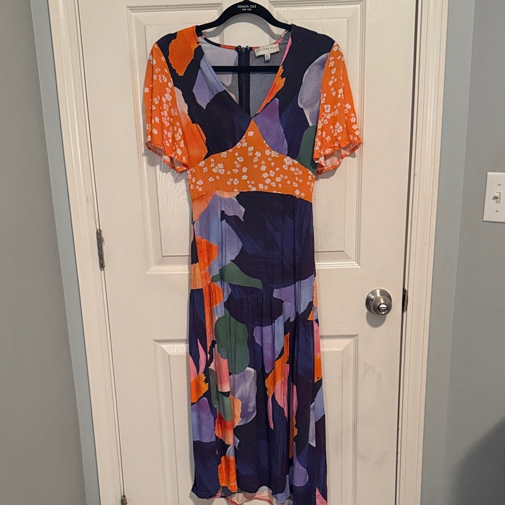 Never Fully Dressed Spliced Artist Clover Dress Size 2 EUC